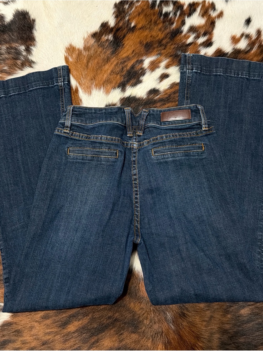 Dark Wash Rock & Roll Denim Women’s Trouser Jeans - Straight Leg